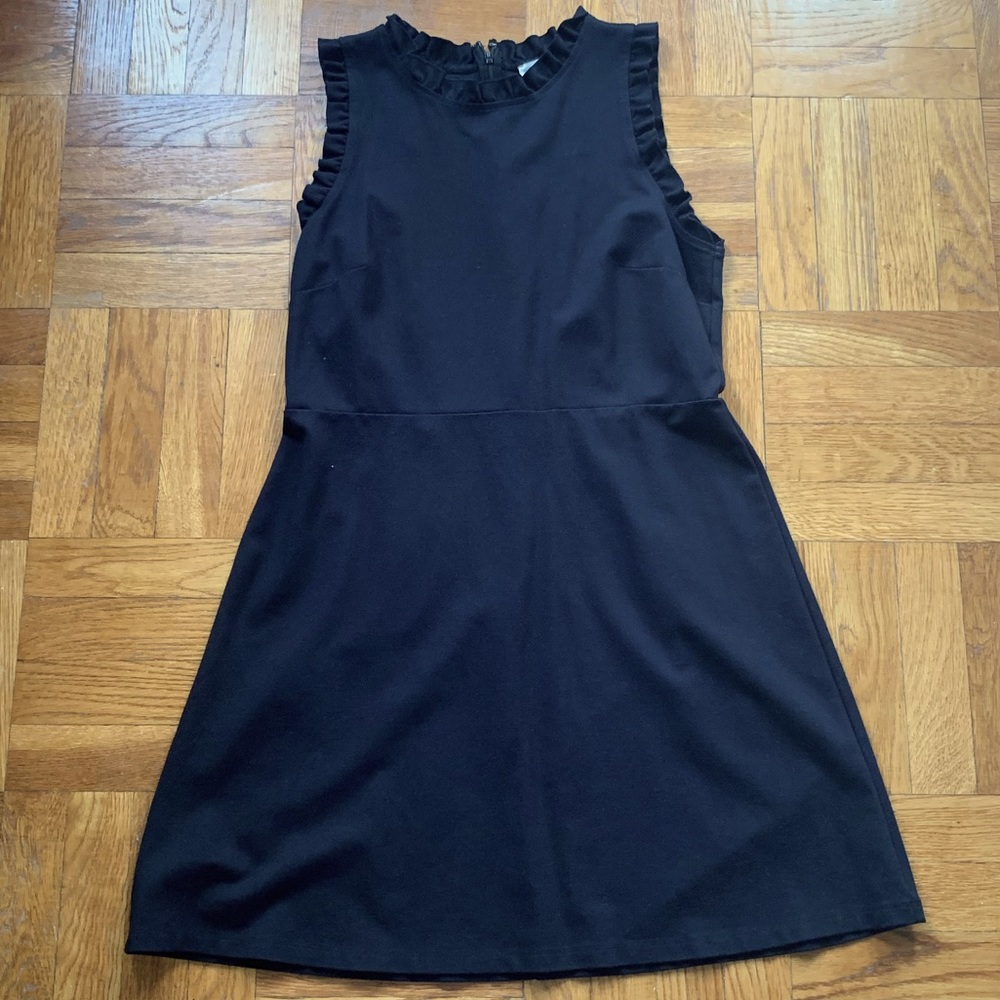 Black Loft Ruffle Dress